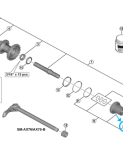 Shimano Silence Spacer FH-M9111 Shimano Silence Spacer FH-M9111