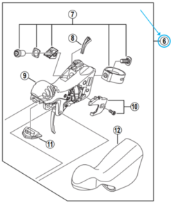 Shimano Unité de manette ST-5700 gauche Shimano Unité de manette ST-5700 gauche