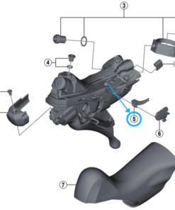 Shimano Guide de câble d’indicateur de vitesse ST-RS685 gauche avec vis