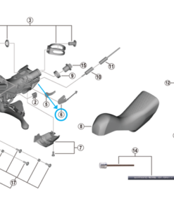 Shimano Couvercle câble dérailleur ST-R9120 gauche Shimano Couvercle câble dérailleur ST-R9120 gauche