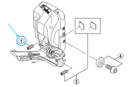 Shimano Vis de réglage FD-6770-F