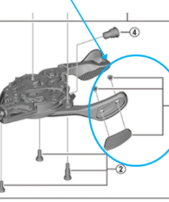 Shimano Couvercle SL-M9100 droite avec vis