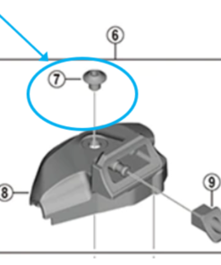 Shimano Vis de fixation pour manette SL-M9100-I Shimano Vis de fixation pour manette SL-M9100-I