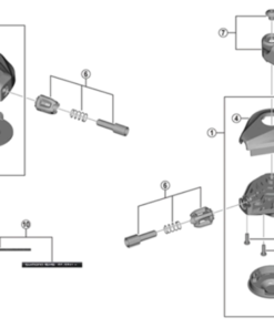 Shimano Couvercle SL-M7100 droite
