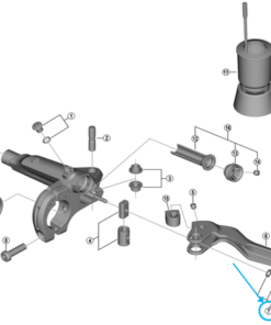Shimano Douille taraudée BL-U8000 pour réglage de levier Shimano Douille taraudée BL-U8000 pour réglage de levier