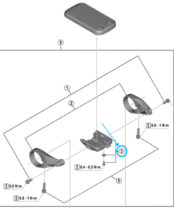 Shimano Support d'écran SC-E6100 en vrac Shimano Support d'écran SC-E6100 en vrac