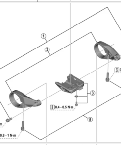 Shimano Support d'écran SC-E6100 Shimano Support d'écran SC-E6100