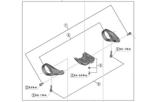 Shimano Support d'écran SC-E6100