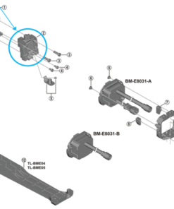 Shimano Unité de montage supérieure pour support de batterie Shimano Unité de montage supérieure pour support de batterie