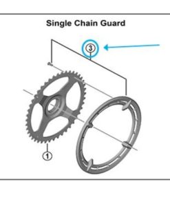 Shimano Protège-chaîne FC-E6100 44d 1 x protège-chaîne avec vis (Copie) Shimano Protège-chaîne FC-E6100 44d 1 x protège-chaîne avec vis (Copie)