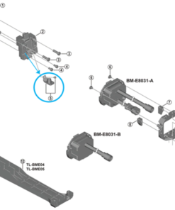 Shimano Unité de ressort + vis de fixation M3 x 4 mm pour BM-E8030/8031 Shimano Unité de ressort + vis de fixation M3 x 4 mm pour BM-E8030/8031