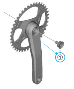 Shimano vis de montage manivelle M8x15 pour FC-U4000 Shimano vis de montage manivelle M8x15 pour FC-U4000