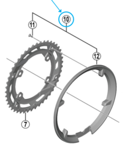 Shimano Protège-chaîne FC-U6000 46 dents vis inclus Shimano Protège-chaîne FC-U6000 46 dents vis inclus