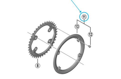 Shimano Protège-chaîne FC-U8000 40 dents vis inclus