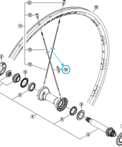 Shimano Aimant roue WH-7850-C24-CL-F