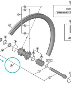 Shimano axe complet WH-R9170 arrière Shimano axe complet WH-R9170 arrière