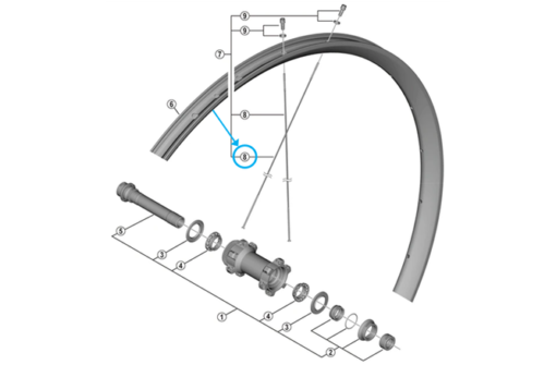 Shimano Rayon WH-RX570-TL-650B 277mm