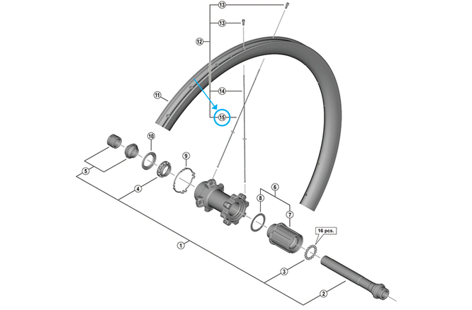 Shimano Rayon WH-R8170-C36-TL-H 267mm arrière tubeless Shimano Rayon WH-R8170-C36-TL-H 267mm arrière tubeless