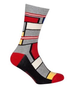 Le Patron Classic Jersey Look Socks mondrian grey 35-38