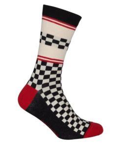Le Patron Classic Jersey Peugeot Socks black ecru 35-38