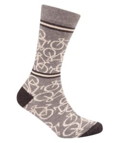 Le Patron Bicycle Socks mid grey 35-38