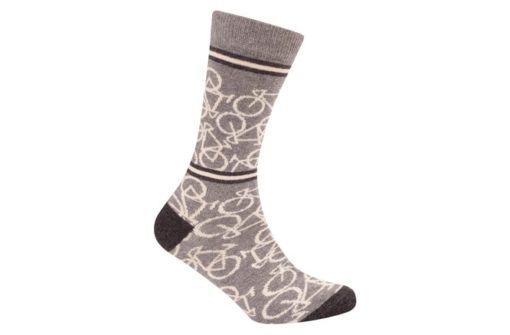 Le Patron Bicycle Socks mid grey 39-42