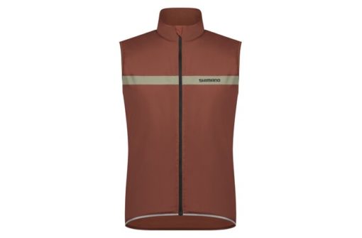 Shimano Men Evolve Prima Wind Vest mirror brown XXXL
