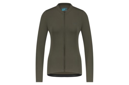 Shimano Women Apice Thermal LS JRSY moss green S