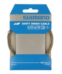 Shimano Câble dérailleur 1.2x3000mm inox tandem Shimano Câble dérailleur 1.2x3000mm inox tandem