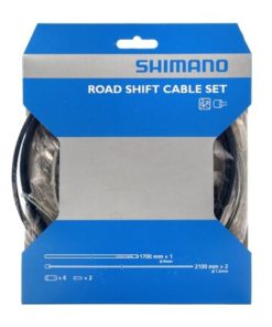 Shimano Set câble de dérailleur route noir Shimano Set câble de dérailleur route noir