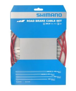 Shimano Set câble de frein Route SIL-TEC SP41 rouge blister Shimano Set câble de frein Route SIL-TEC SP41 rouge blister