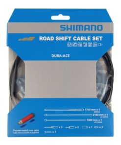 Shimano Set câble de dérailleur Route Polymère noir blister Shimano Set câble de dérailleur Route Polymère noir blister
