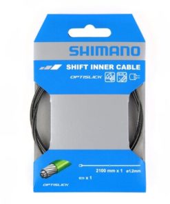 Shimano Câble dérailleur 1.2x2100mm Inox Optislick Shimano Câble dérailleur 1.2x2100mm Inox Optislick