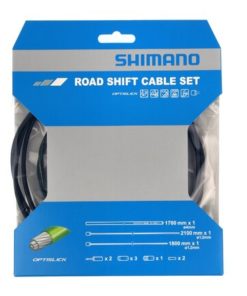 Shimano Set câble de dérailleur Route Optislik noir blister Shimano Set câble de dérailleur Route Optislik noir blister