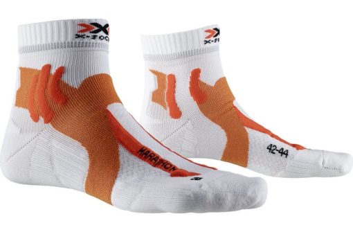 X-SOCKS Marathon arctic white/sunset orange 35-38