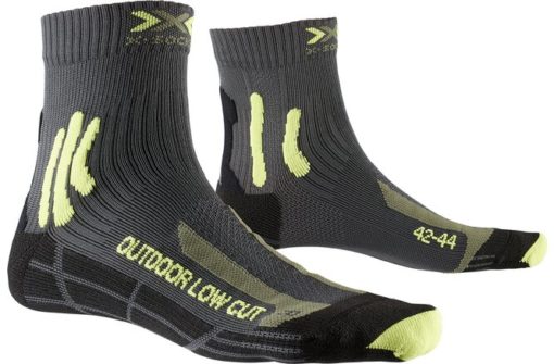 X-SOCKS Trek Outdoor low cut anthracite/lime 42-44