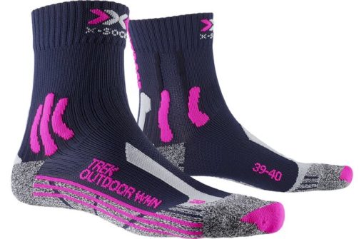 X-SOCKS Women Trek Outdoor midnight blue/pink/grey melange 37-38