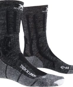 X-SOCKS Trek X Linen dolomite grey melange/opal black 39-41 X-SOCKS Trek X Linen dolomite grey melange/opal black 39-41