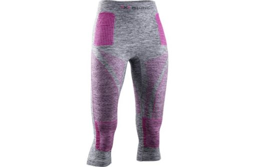 X-BIONIC Women Energy Accumulator 4.0 Melange Pants 3/4 grey melange/pink L