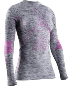 X-BIONIC Women Energy Accumulator 4.0 Melange Shirt LG SL grey melange/pink M X-BIONIC Women Energy Accumulator 4.0 Melange Shirt LG SL grey melange/pink M