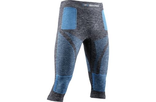 X-BIONIC Men Energy Accumulator 4.0 Melange Pants 3/4 dark grey melange/blue S