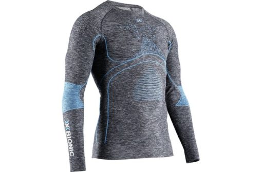 X-BIONIC Men Energy Accumulator 4.0 Melange Shirt LG SL dark grey melange/blue L