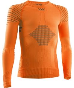 X-BIONIC JR Invent 4.0 Shirt LG SL sunset orange/anthracite 10/11 X-BIONIC JR Invent 4.0 Shirt LG SL sunset orange/anthracite 10/11
