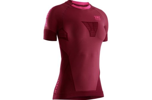 X-BIONIC Women Invent 4.0 Running Shirt SH SL namib red/neon flamingo M