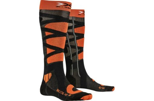X-SOCKS Ski Control 4.0 anthracite melange/x-orange 45-47