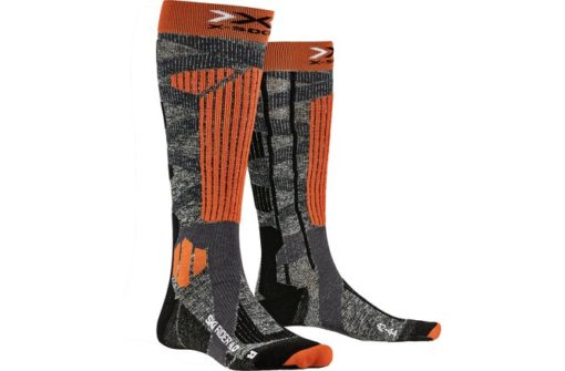X-SOCKS Ski Rider 4.0 stone grey melange/x-orange 39-41