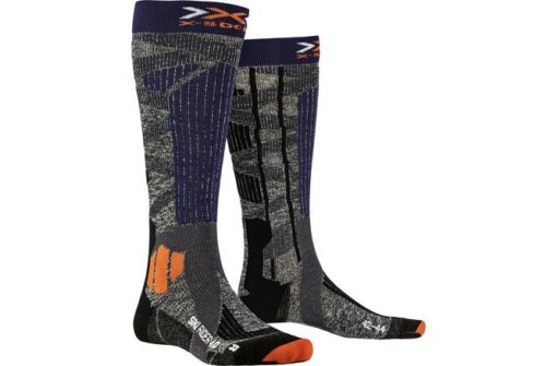 X-SOCKS Ski Rider 4.0 stone grey/melange blue 45-47