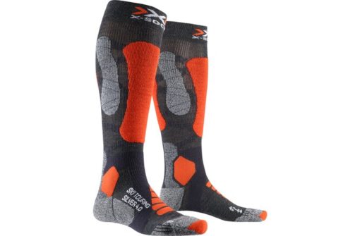 X-SOCKS Ski Touring Silver 4.0 anthracite melange/orange fluo 45-47