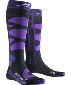 X-SOCKS Women Ski Control 4.0 charcoal melange/purple 35-36 X-SOCKS Women Ski Control 4.0 charcoal melange/purple 35-36