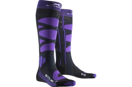 X-SOCKS Women Ski Control 4.0 charcoal melange/purple 37-38